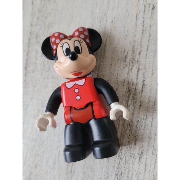 Red polka dot bow Minnie mouse Disney Pixar toy figure - Picture 2 of 4